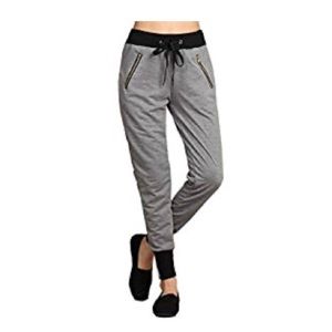 Like New Women's Grey Black Jogger Sweat Pants